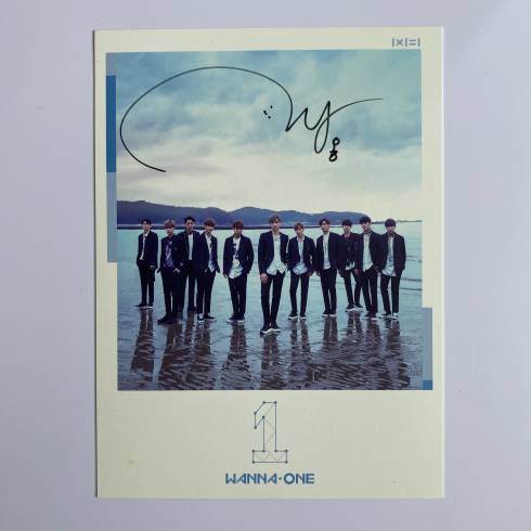 WANNA ONE SEUNGWOO SIGNED 1ST MINI ALBUM 'TO BE ONE' SKY VERSION